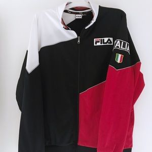 FILA SPORT ITALIA Zip Up Track Jacket Spell Out